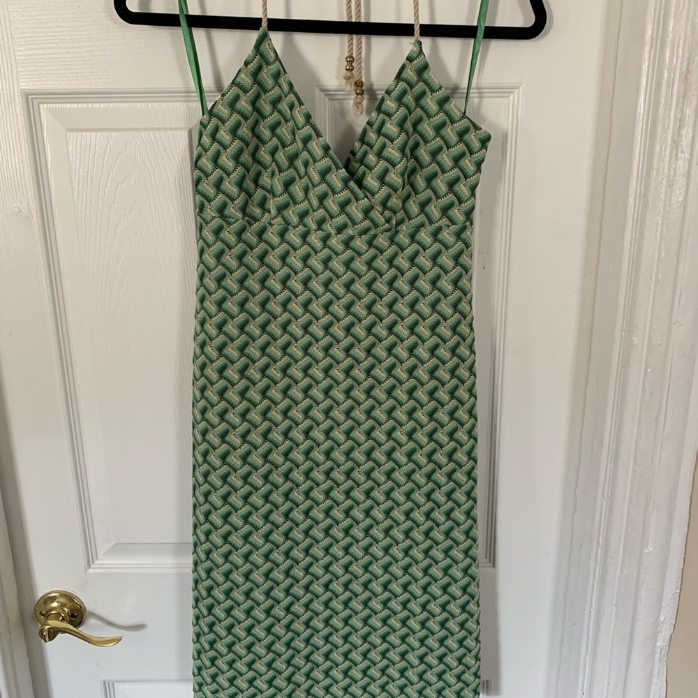 Sage green summer dress